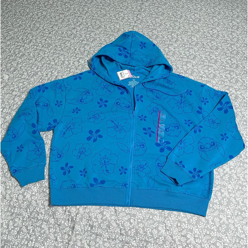 Disney stitch full zip hoodie/sweatshirt new with tags women’s XXL